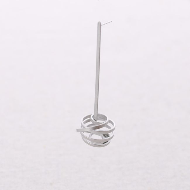 PENDIENTES ACERO PRESIÓN COLGANTE ESPIRAL