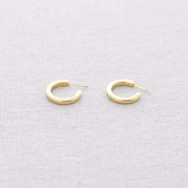 STEEL HOOP EARRINGS