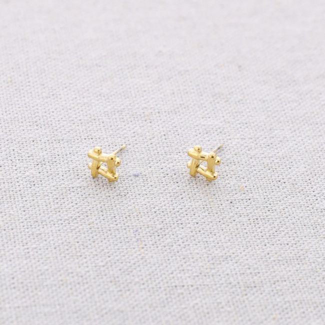 PENDIENTES ACERO PRESIÓN CUADRADO