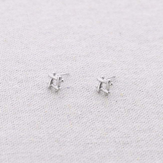PENDIENTES ACERO PRESIÓN CUADRADO