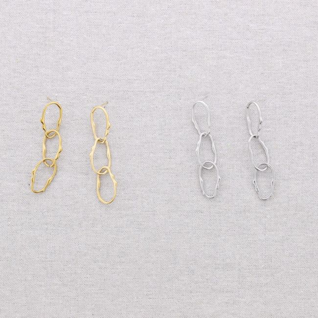PENDIENTES ACERO ESLABONES