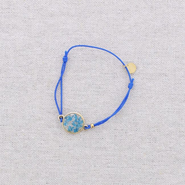 PULSERA ELÁSTICA ACERO FLOR SECA