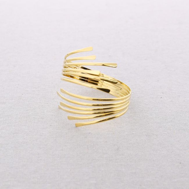 ADJUSTABLE STEEL BRANCH BRACELET