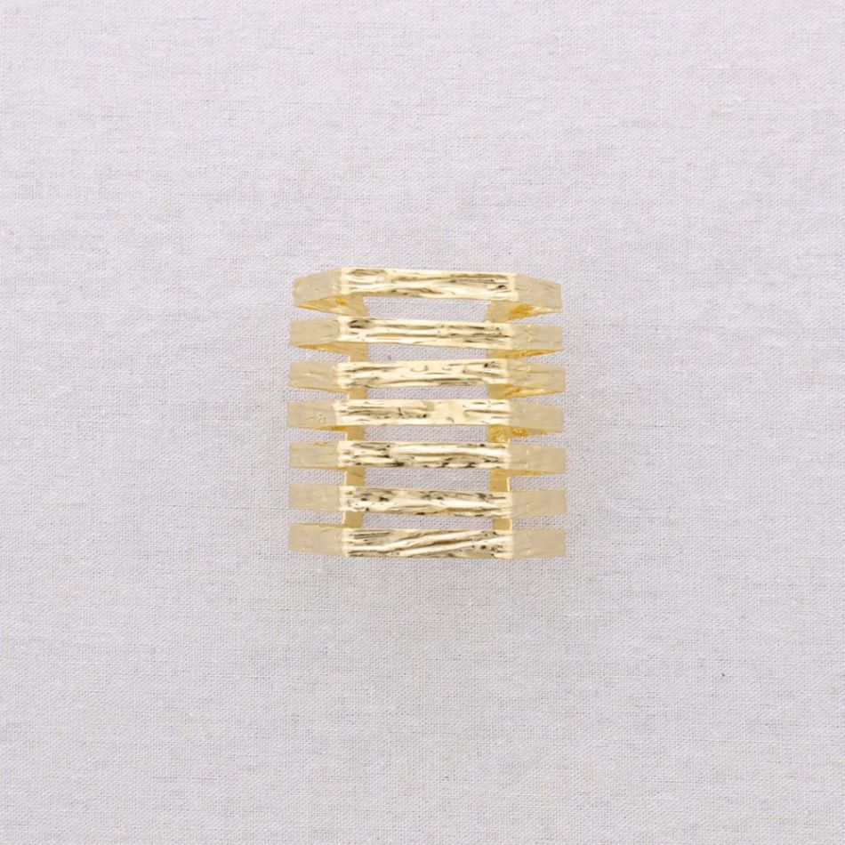 ADJUSTABLE 7-STRIP STEEL BRACELET