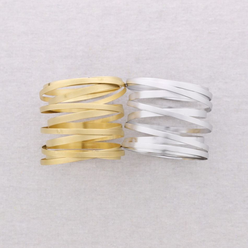 SPIRAL STEEL BRACELET