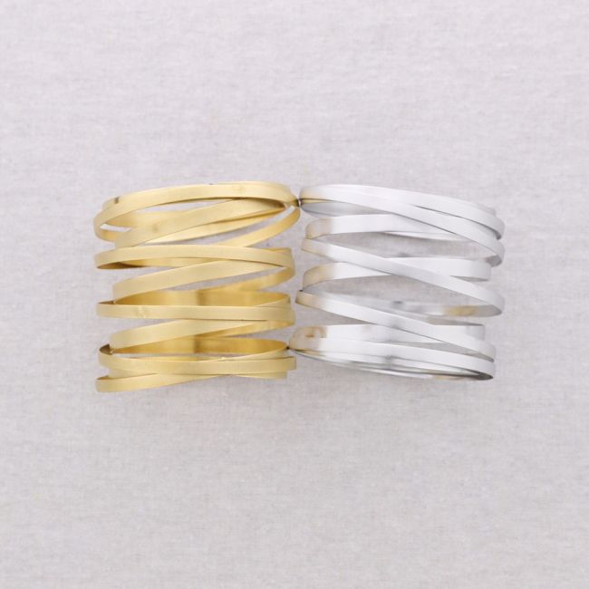 SPIRAL STEEL BRACELET