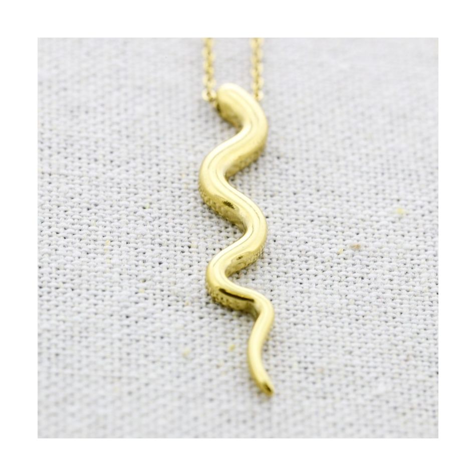STEEL SNAKE SHORT NECKLACE
