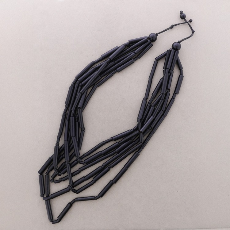 COLLAR LARGO MULTI TUBOS MADERA