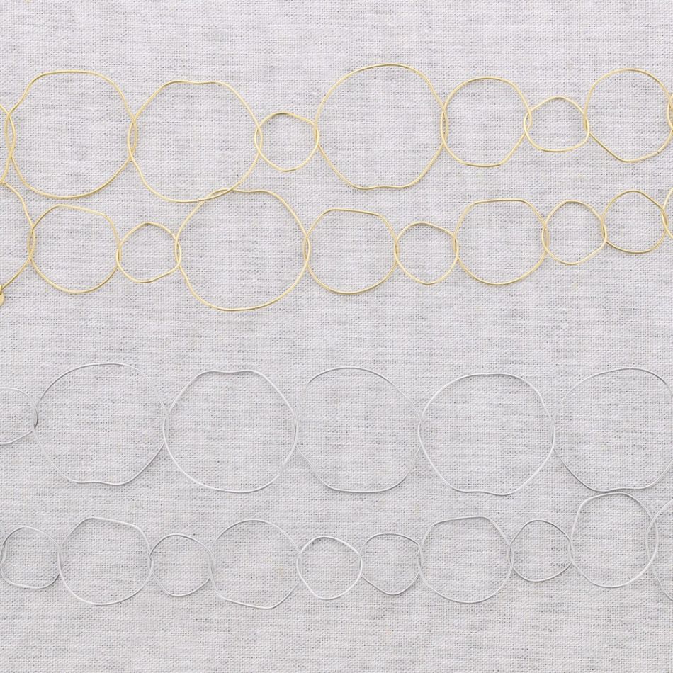 LONG STEEL LINK NECKLACE