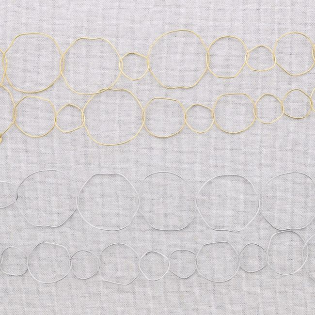 LONG STEEL LINK NECKLACE