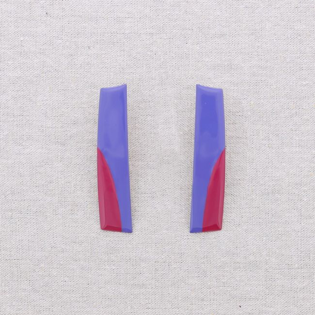 PENDIENTES ACERO FORMA ESMALTE