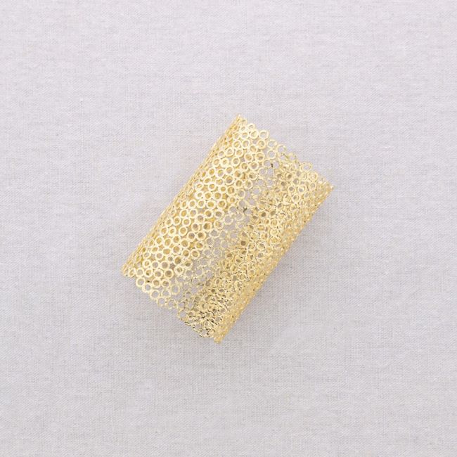ADJUSTABLE STEEL BRACELET WITH FILIGREE