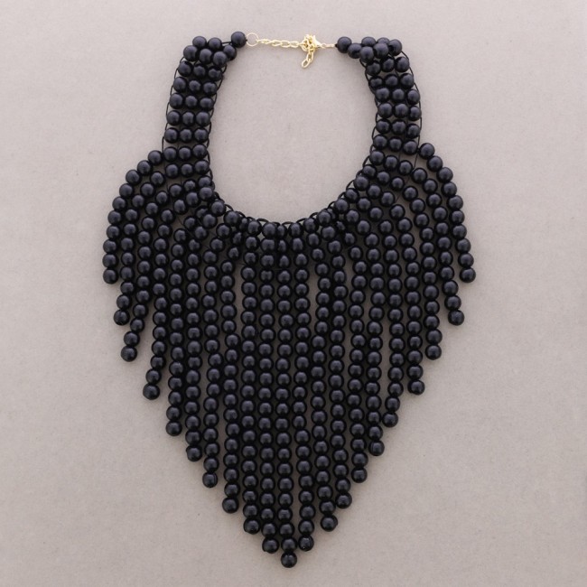 COLLAR BABERO BOLAS MADERA