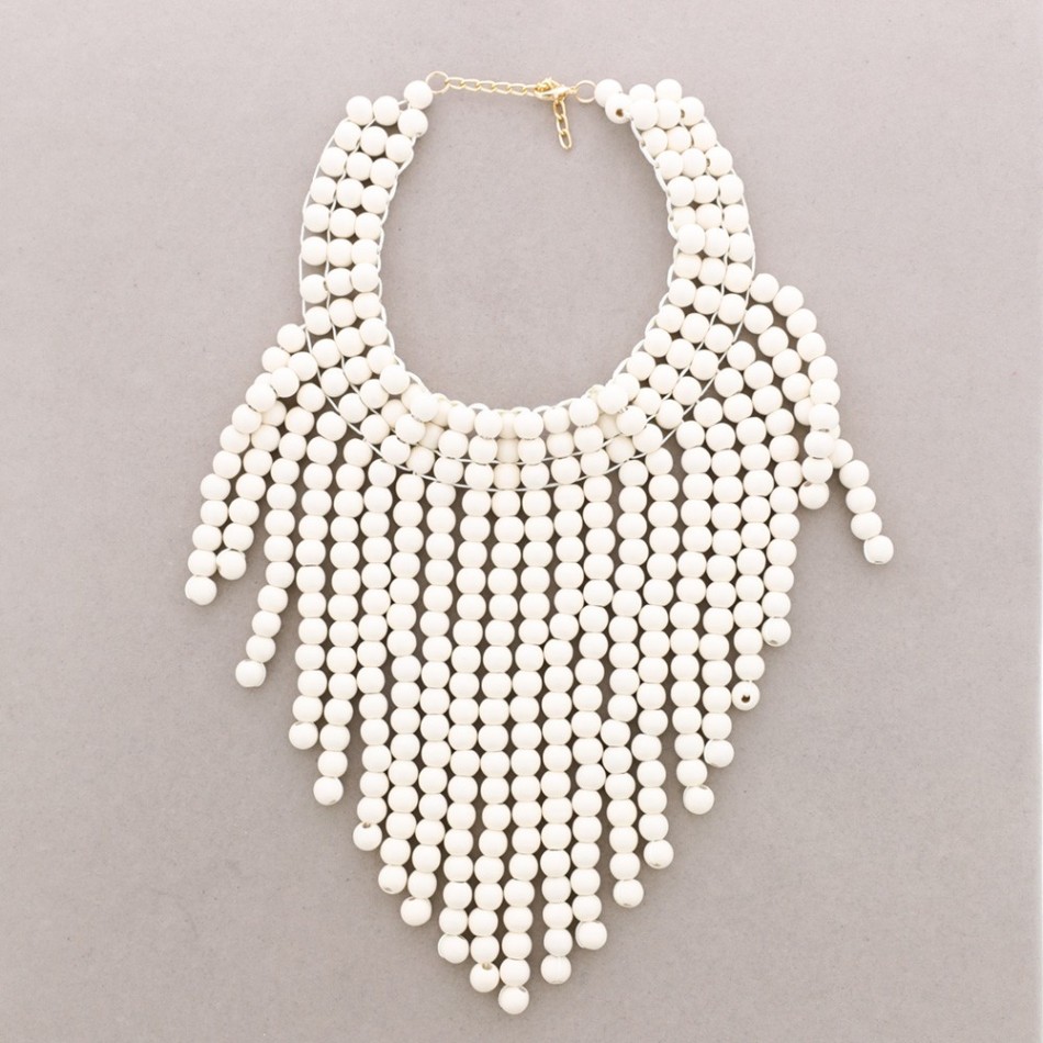 COLLAR BABERO BOLAS MADERA