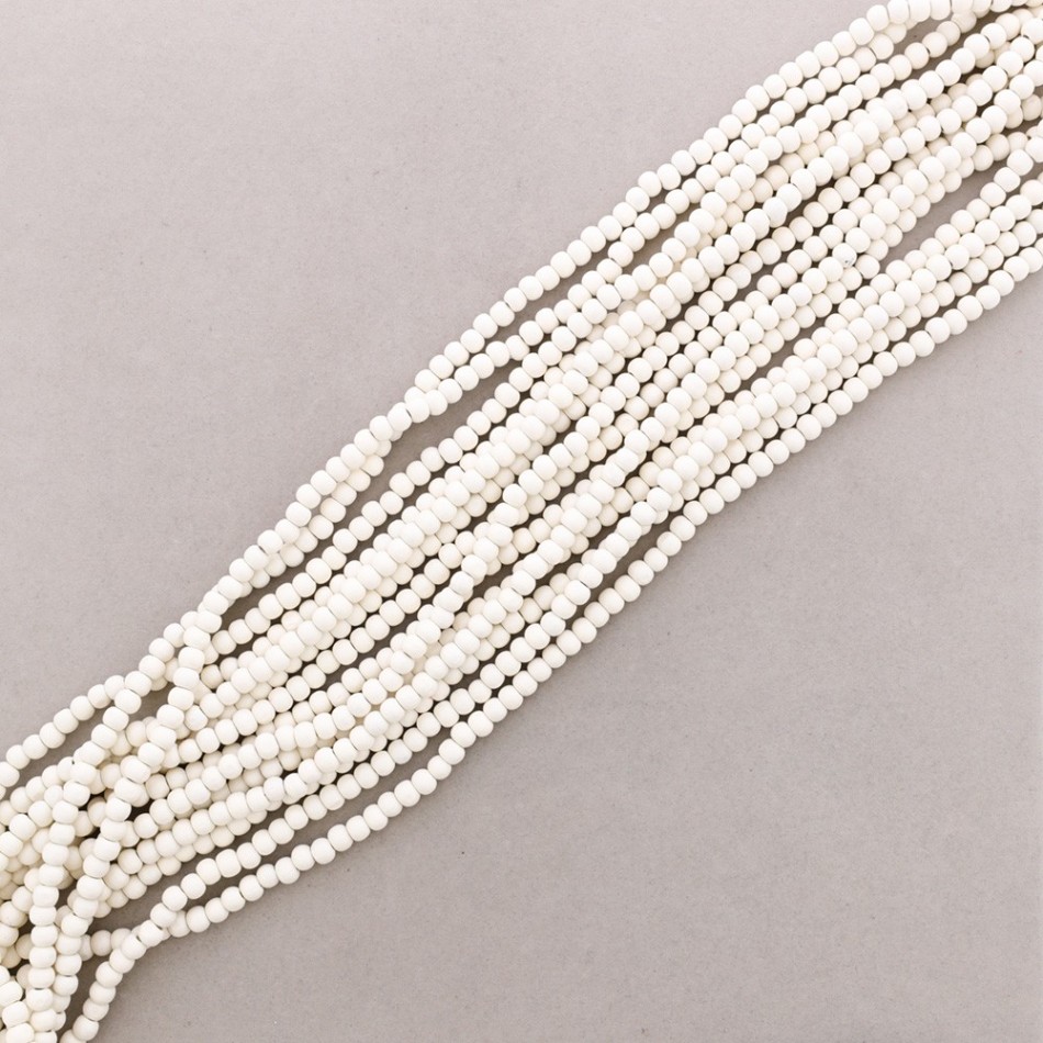 LONG NECKLACE WITH SEVEN STRIPS WOODEN BALLS