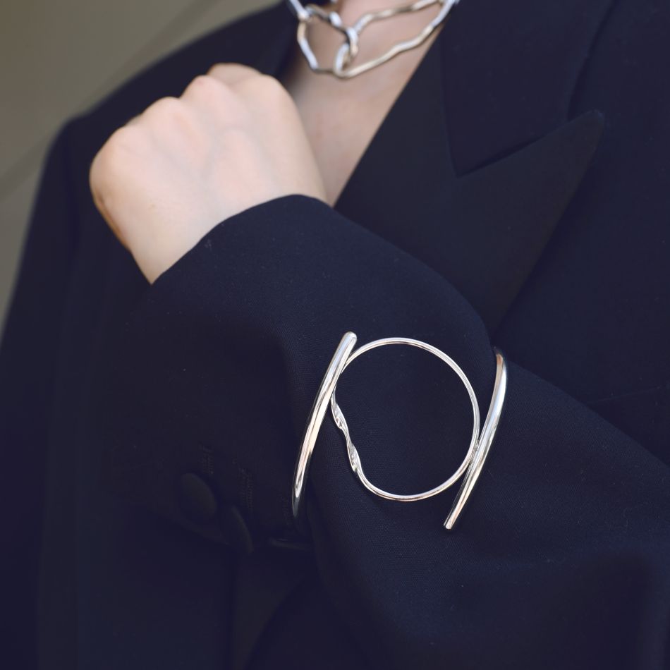 PULSERA ACERO AJUSTABLE ANILLA