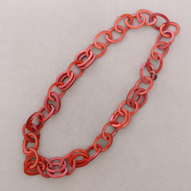 COLLAR LARGO ESLABONES RESINA
