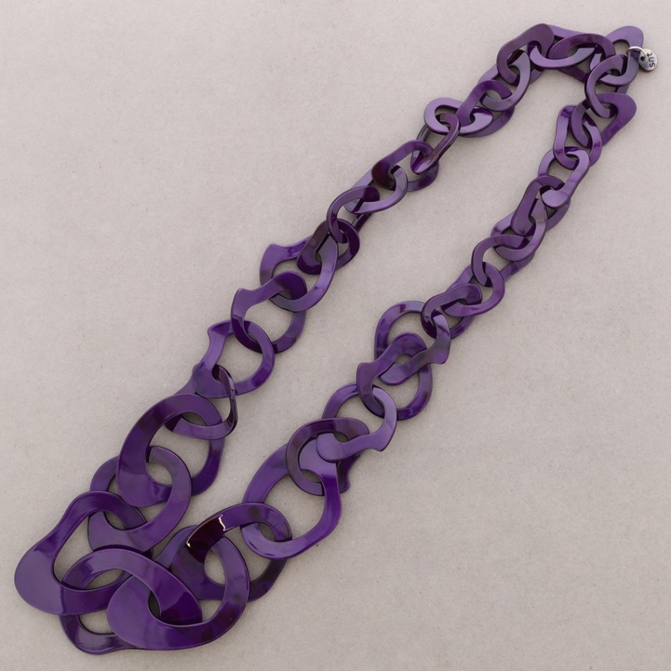 LONG RESIN LINK NECKLACE