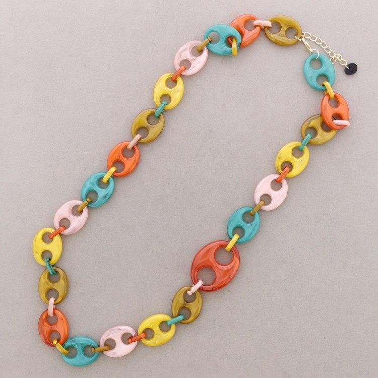 COLLAR LARGO CALABROTE RESINA
