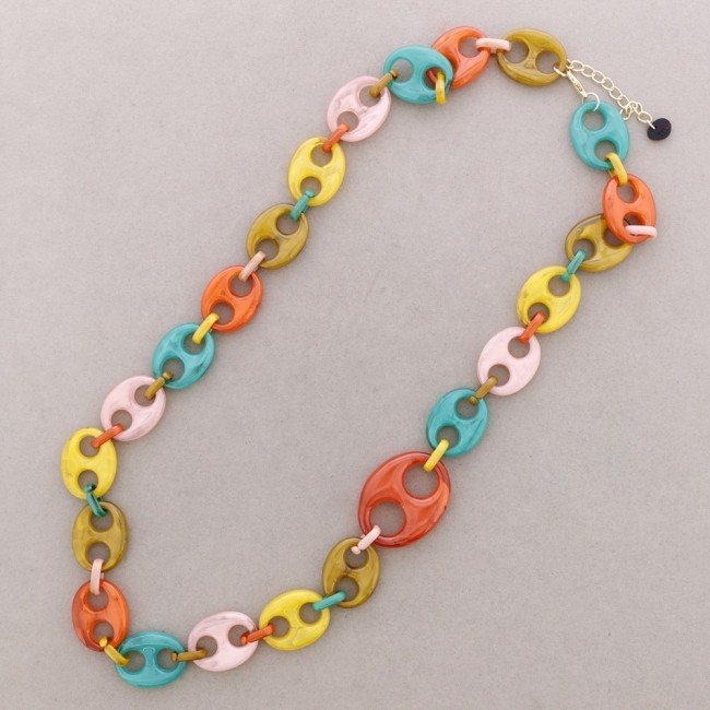 COLLAR LARGO CALABROTE RESINA