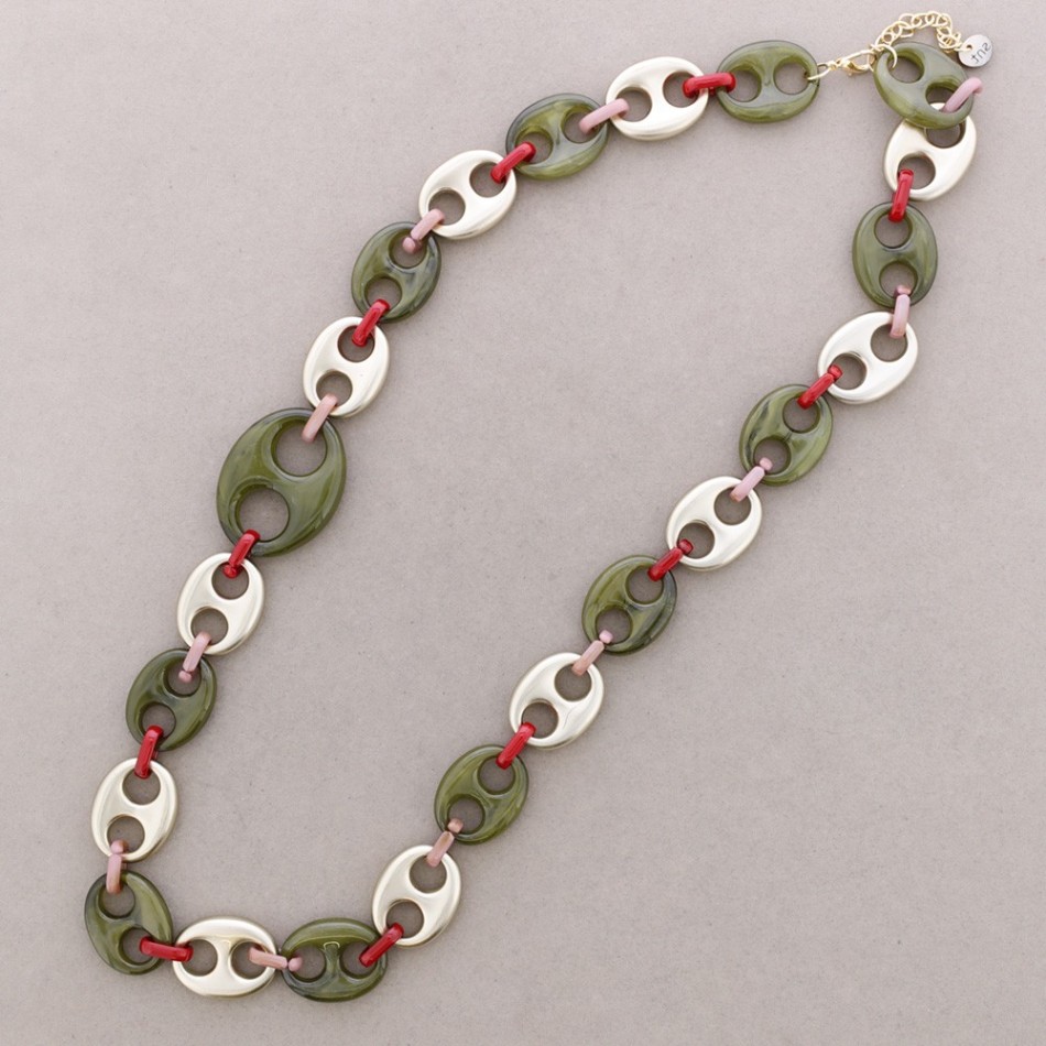 LONG RESIN ROPE NECKLACE