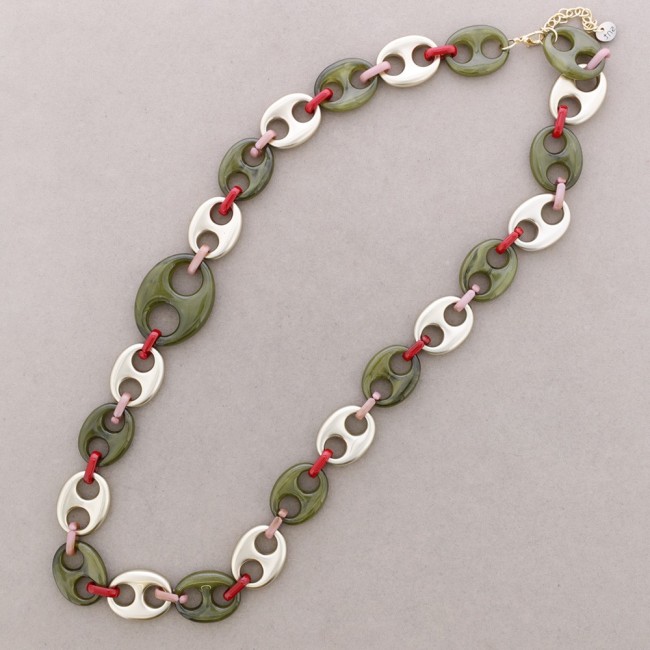 LONG RESIN ROPE NECKLACE