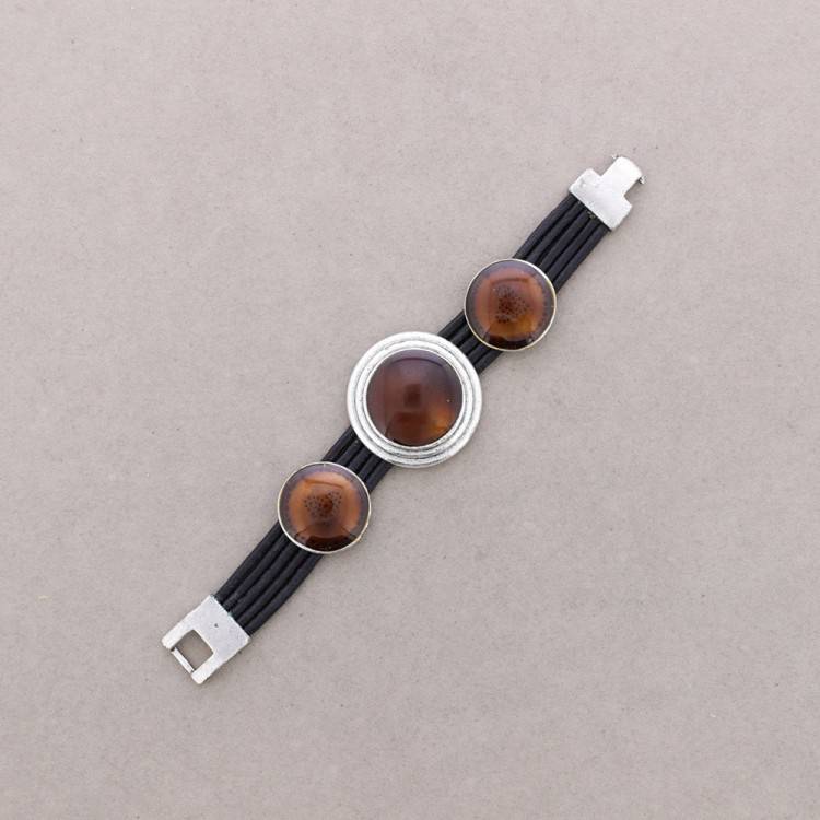 ENAMEL METAL BEADS BRACELET