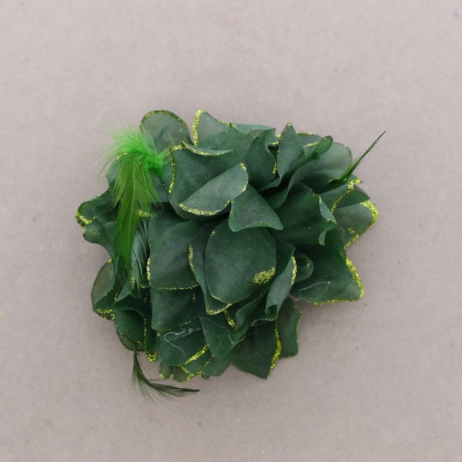 BROCHE FLOR TELA 15CM