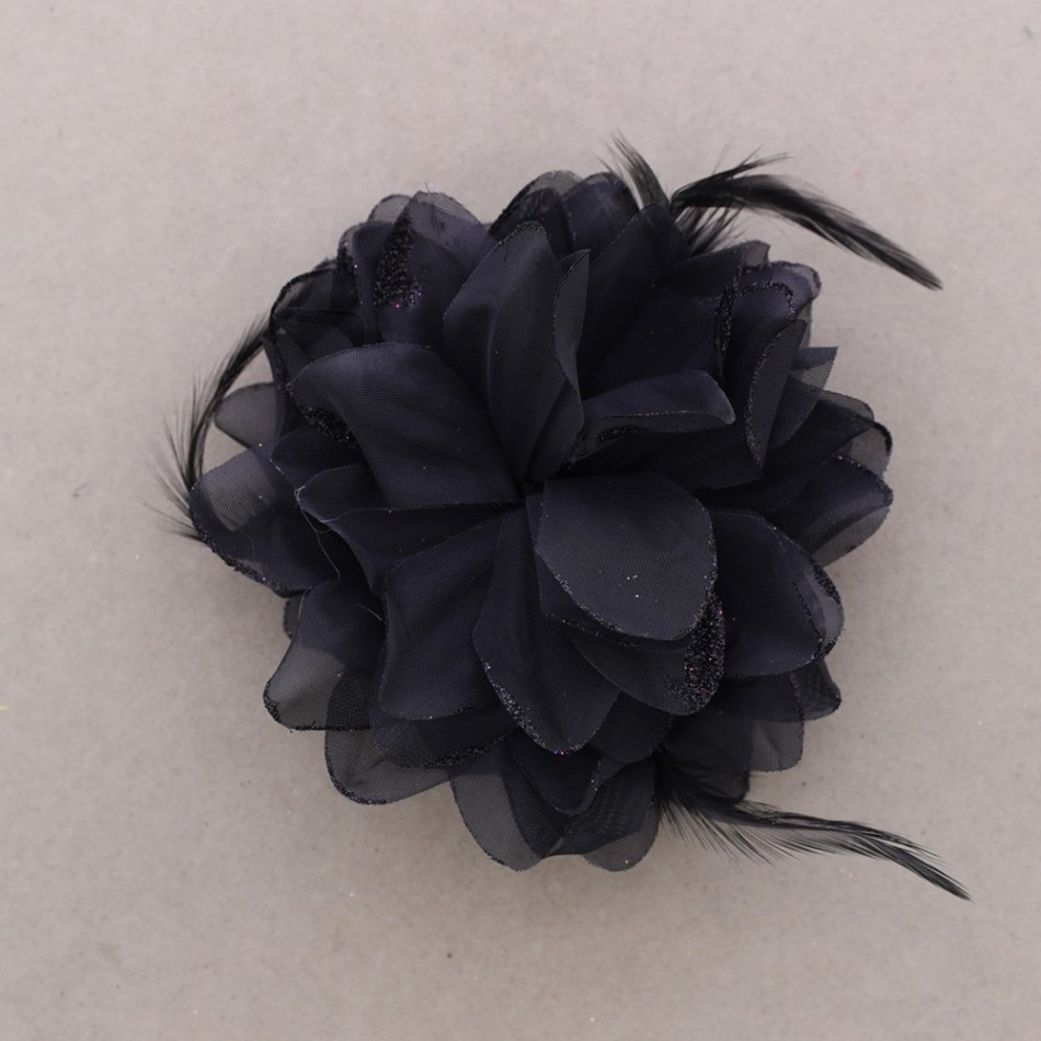 BROCHE FLOR TELA 15CM