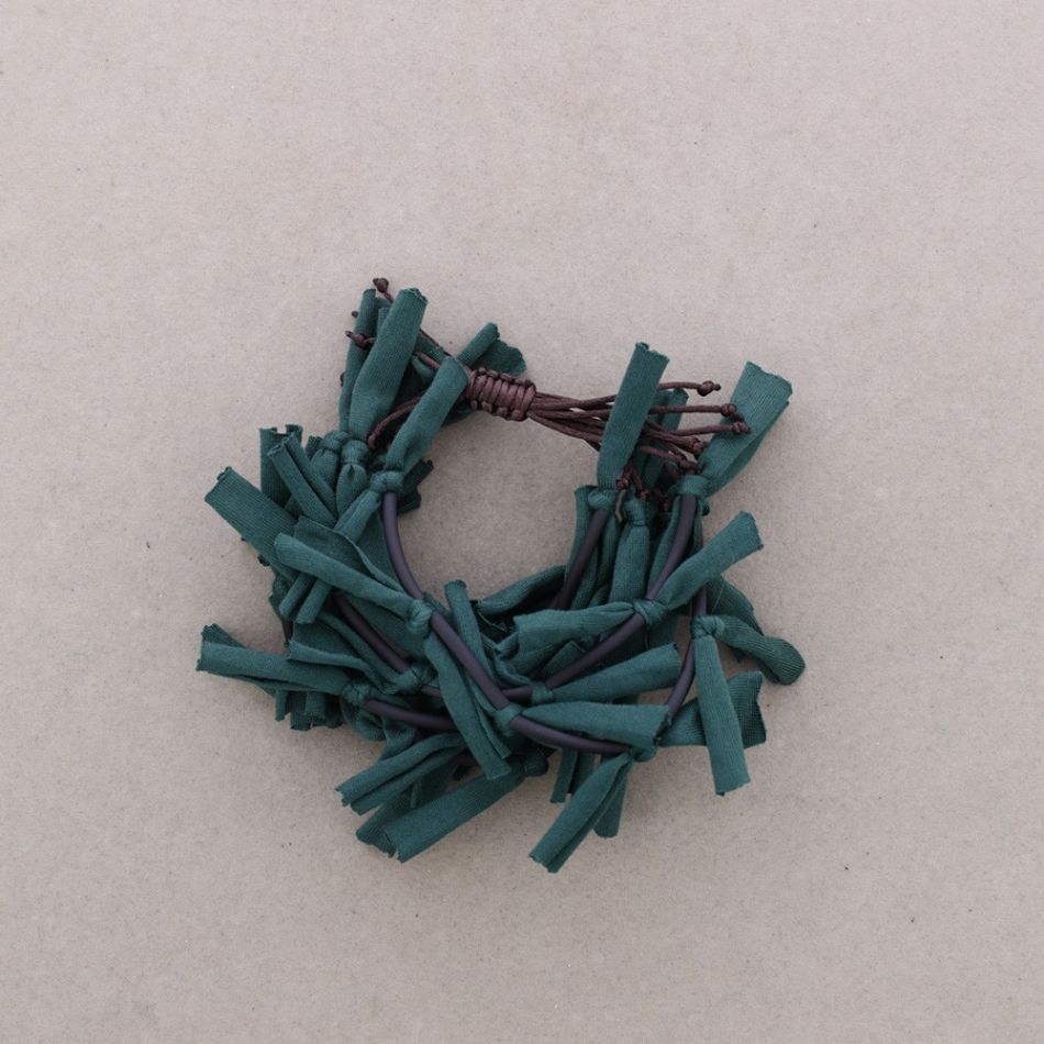 MACRAMÉ MULTI-STRAP FRINGE FABRIC BRACELET