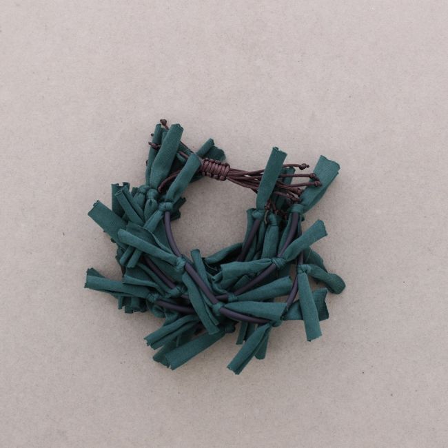 MACRAMÉ MULTI-STRAP FRINGE FABRIC BRACELET