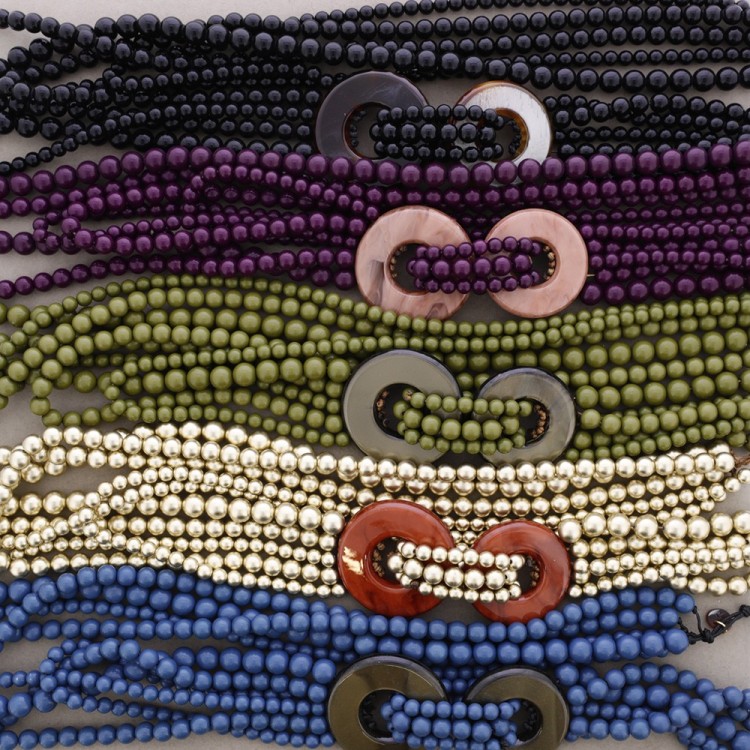 COLLAR LARGO BOLAS ESLABONES RESINA 2