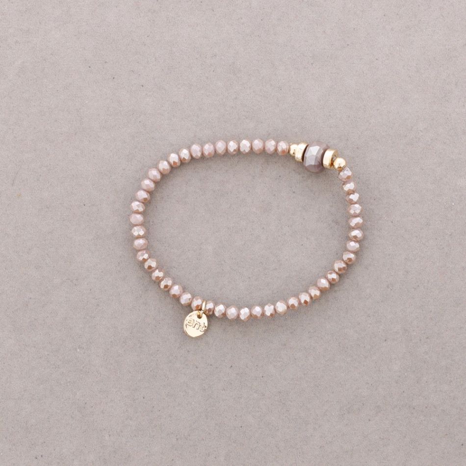 PULSERA ELÁSTICA CRISTALES FACETADOS