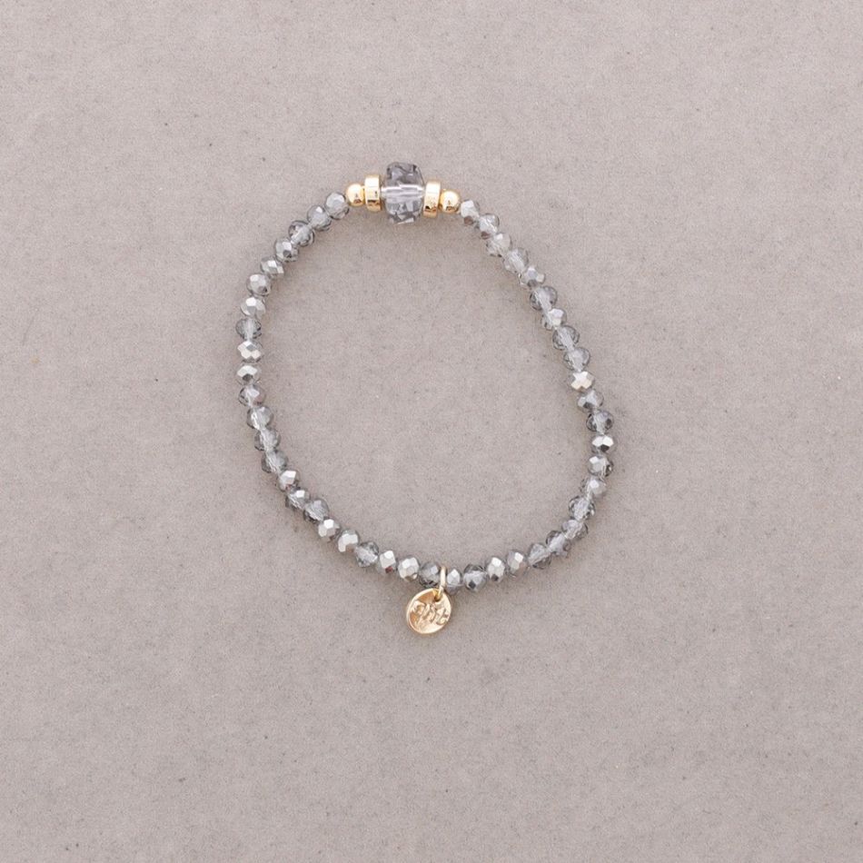 PULSERA ELÁSTICA CRISTALES FACETADOS