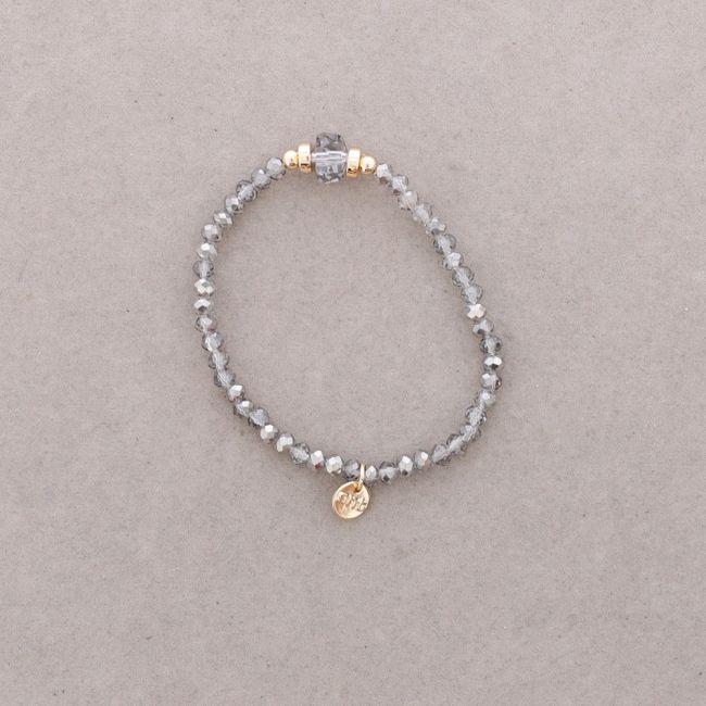 PULSERA ELÁSTICA CRISTALES FACETADOS