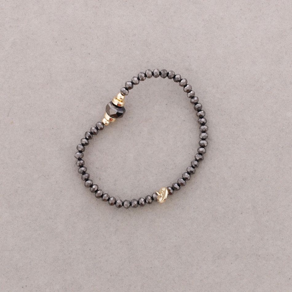 PULSERA ELÁSTICA CRISTALES FACETADOS