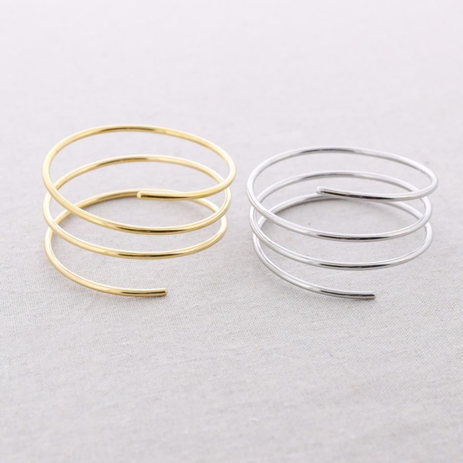 SPIRAL STEEL BRACELET