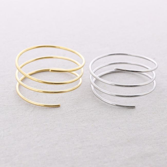 SPIRAL STEEL BRACELET