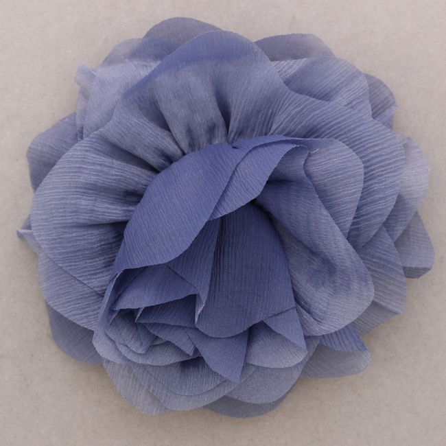 BROCHE FLOR TELA FRUNCIDA 20CM