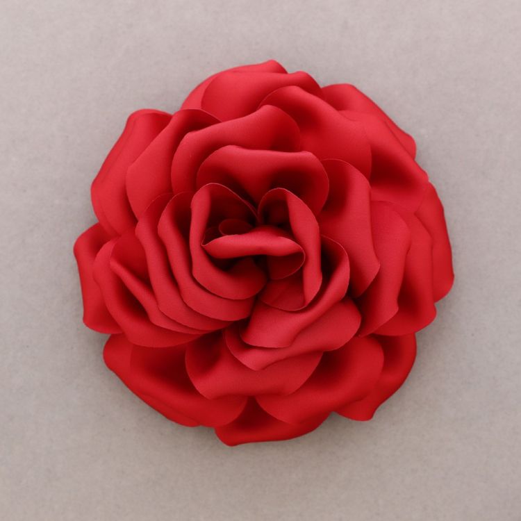 BROCHE FLOR TELA DOBLE CAPA 17CM