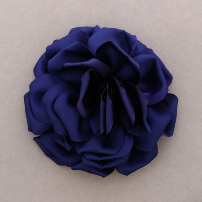 DOUBLE LAYER FABRIC FLOWER BROOCH 17CM