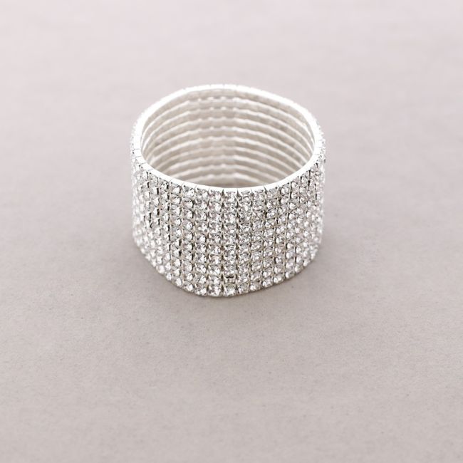 PULSERA ELÁSTICA 10 TIRAS CRISTALES