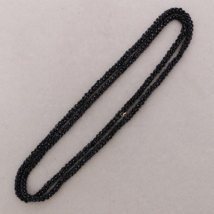 COLLAR LARGO CRISTALES ABALORIOS 160CM