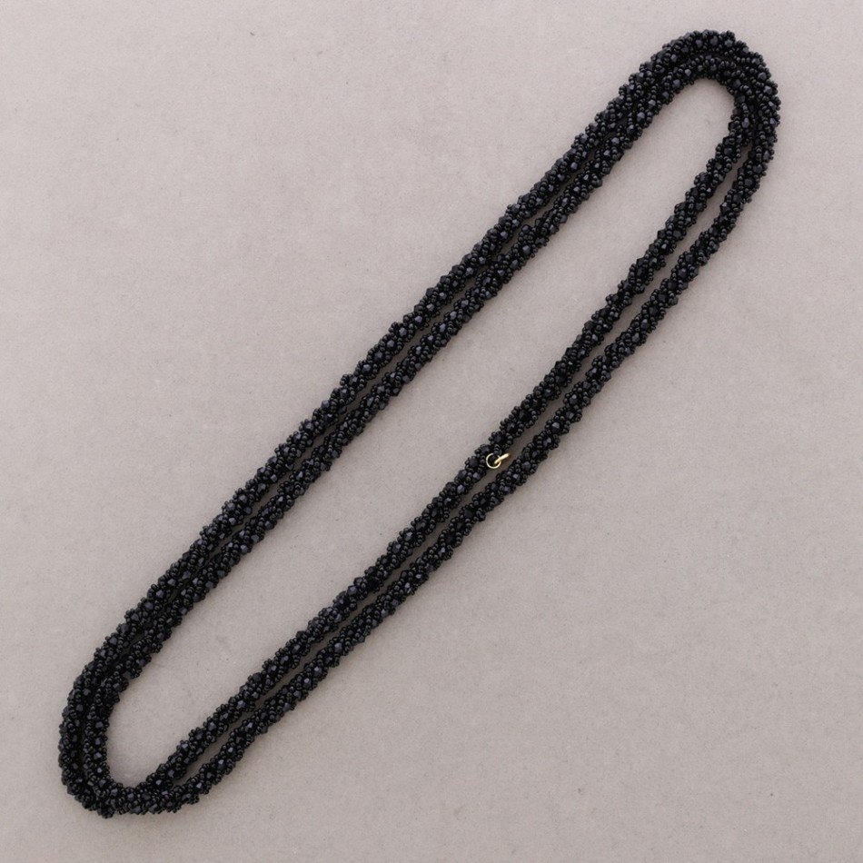 COLLAR LARGO CRISTALES ABALORIOS 160CM