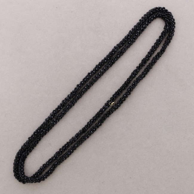 COLLAR LARGO CRISTALES ABALORIOS 160CM