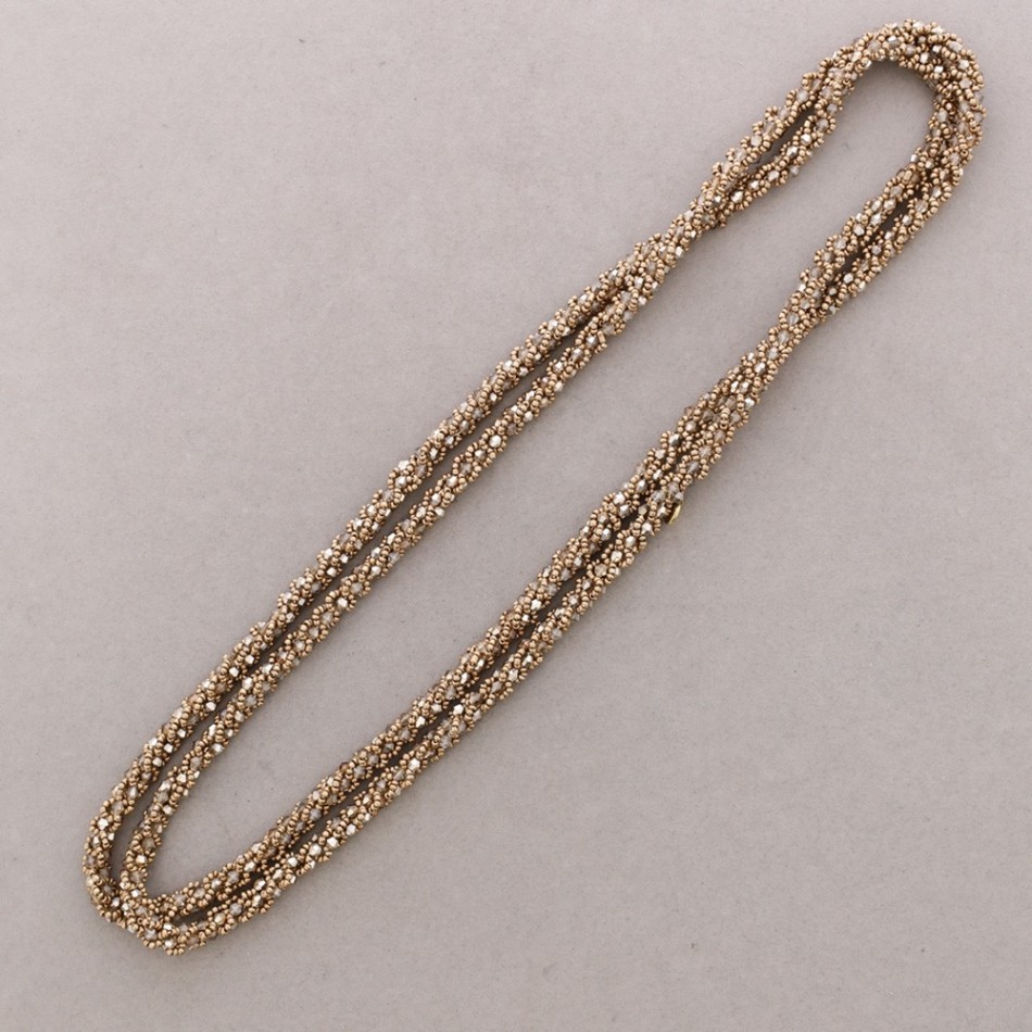 COLLAR LARGO CRISTALES ABALORIOS 160CM