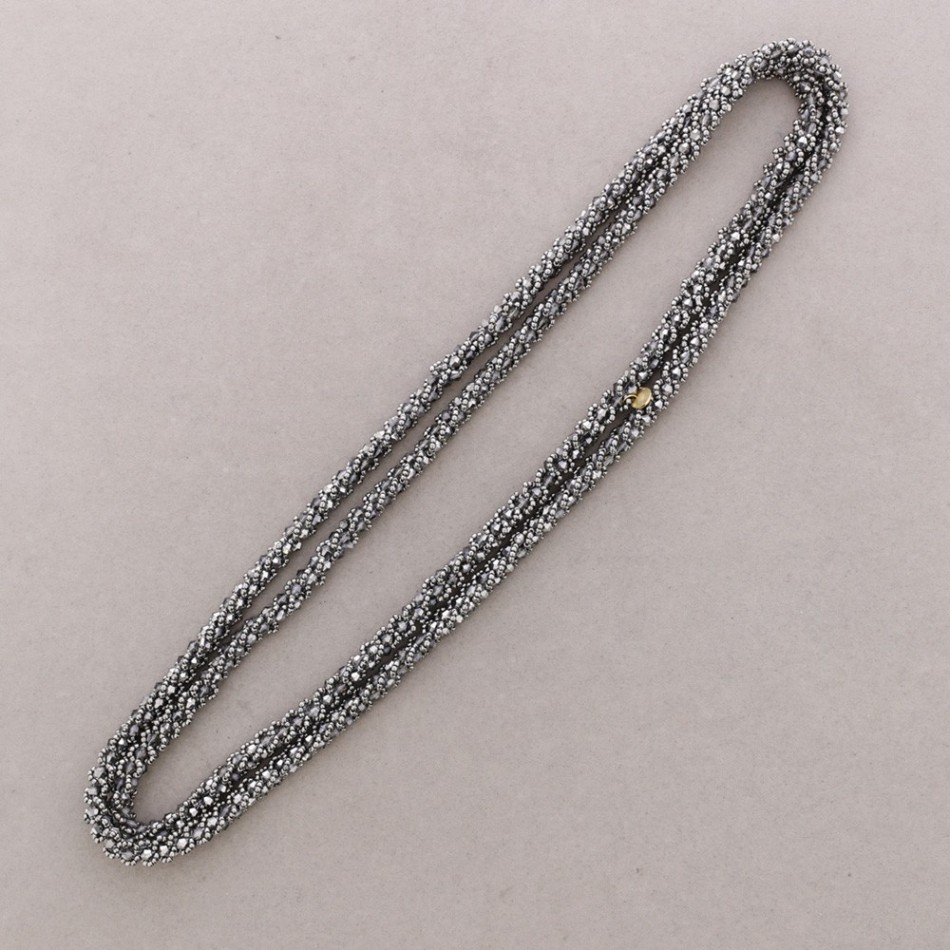 COLLAR LARGO CRISTALES ABALORIOS 160CM