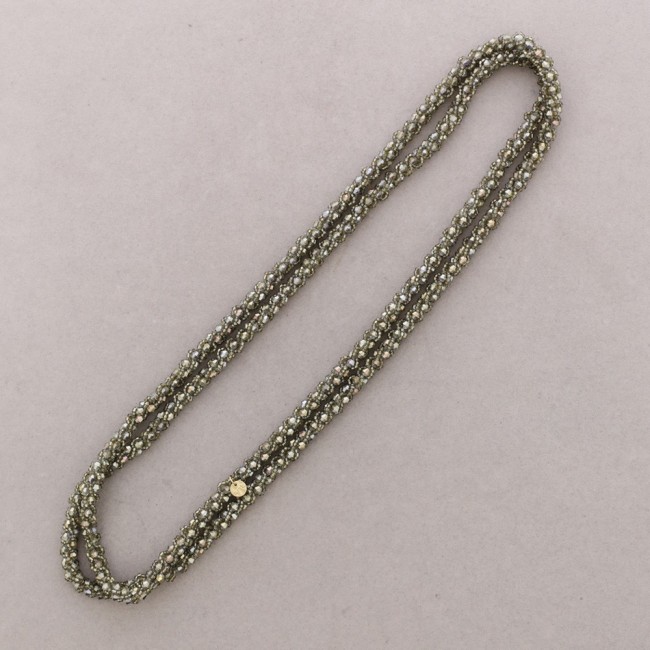 COLLAR LARGO CRISTALES ABALORIOS 160CM