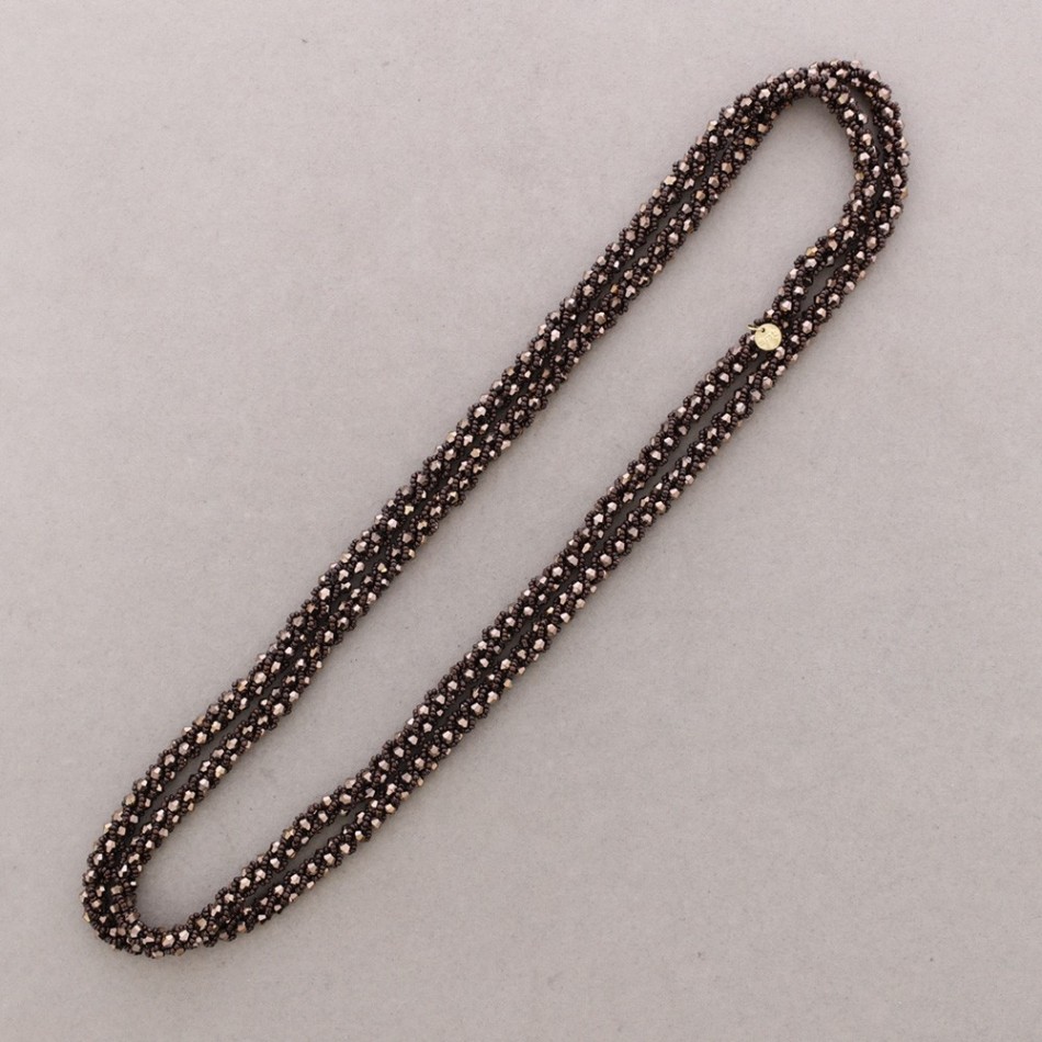 COLLAR LARGO CRISTALES ABALORIOS 160CM