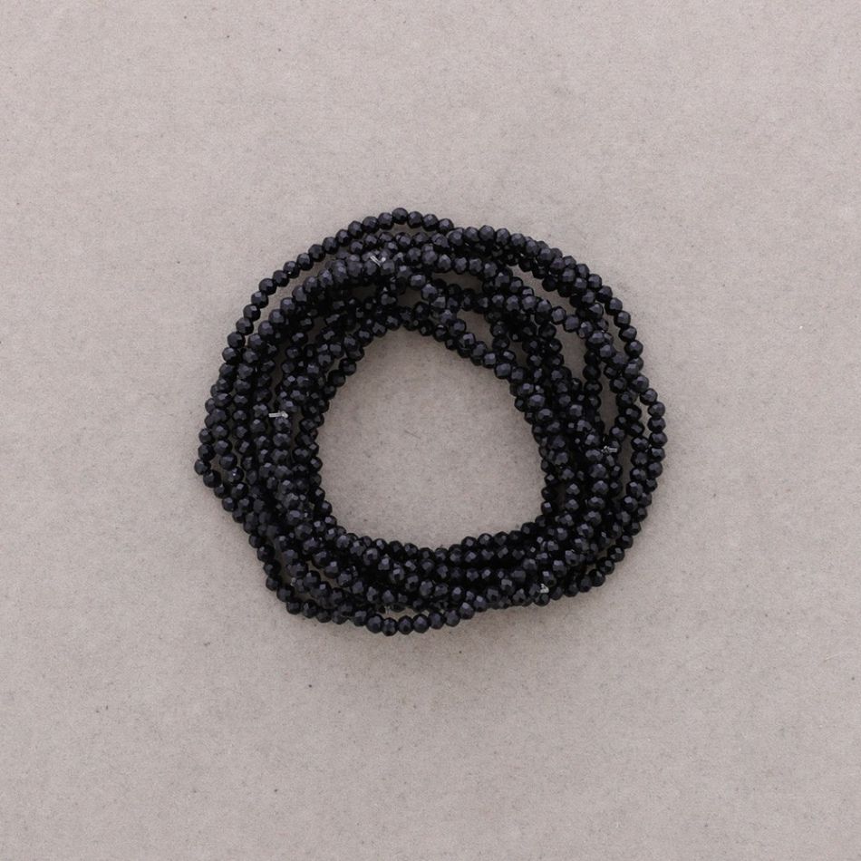 PULSERA ELÁSTICA CUENTAS CRISTALES FACETADOS